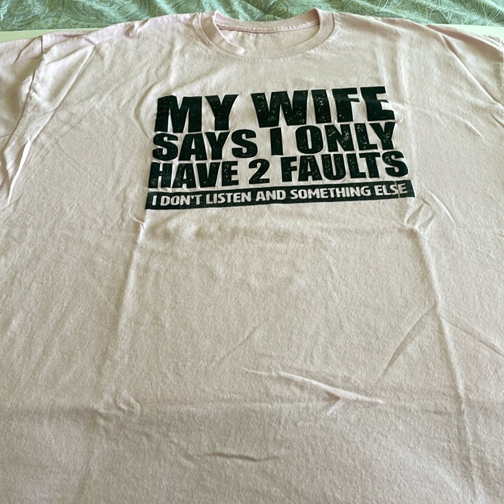 Men’s Graphic Tee 100% Cotton Pink XXL